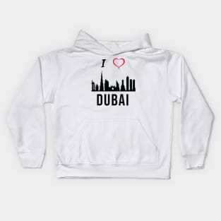 I love Dubai Skyline Arab Emirates Middle East Design Kids Hoodie